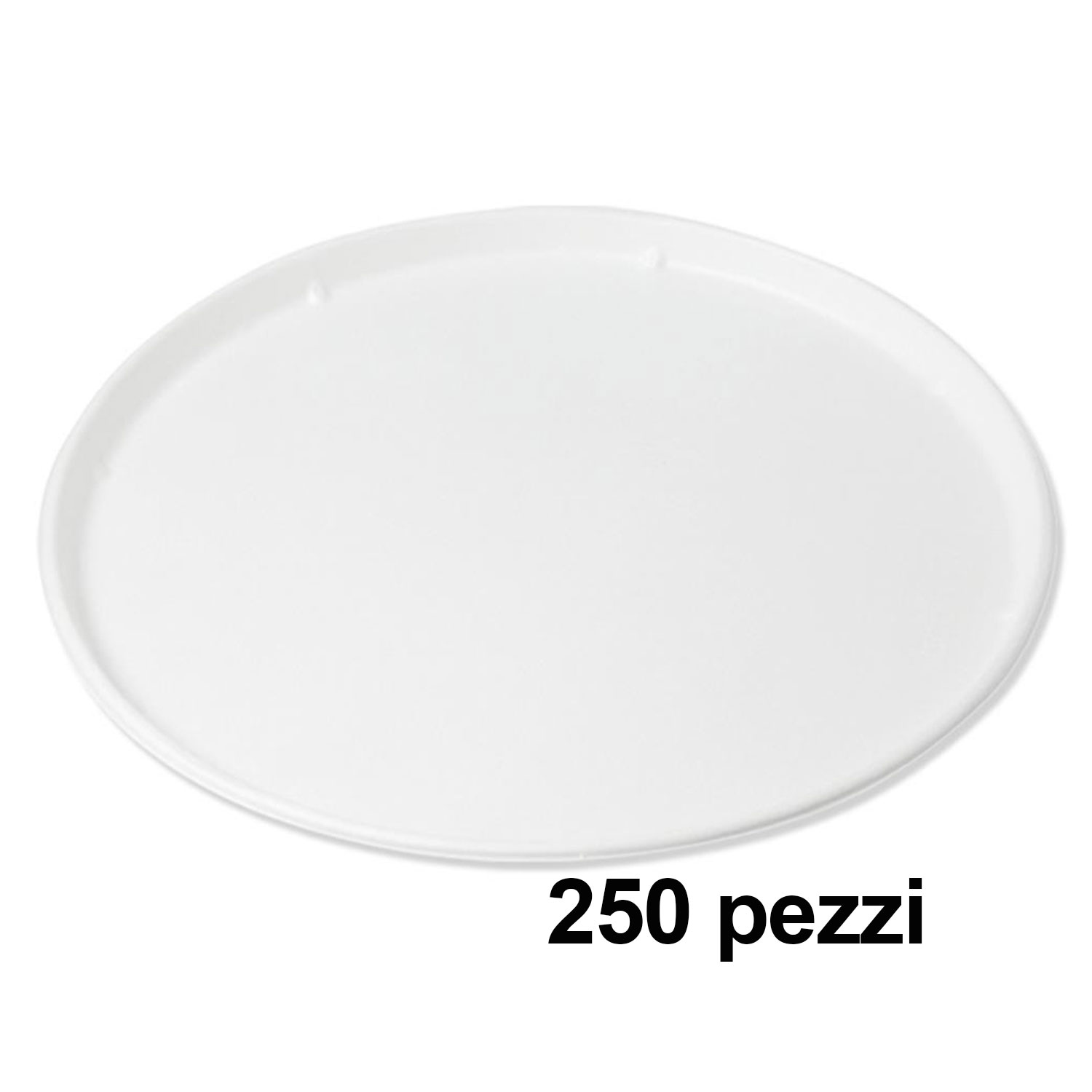 Biodegradabili Compostabili No Plastica in Polpa di cellulosa Exxens 50 Piatti Pizza Grandi 33 cm Bianchi di Carta 